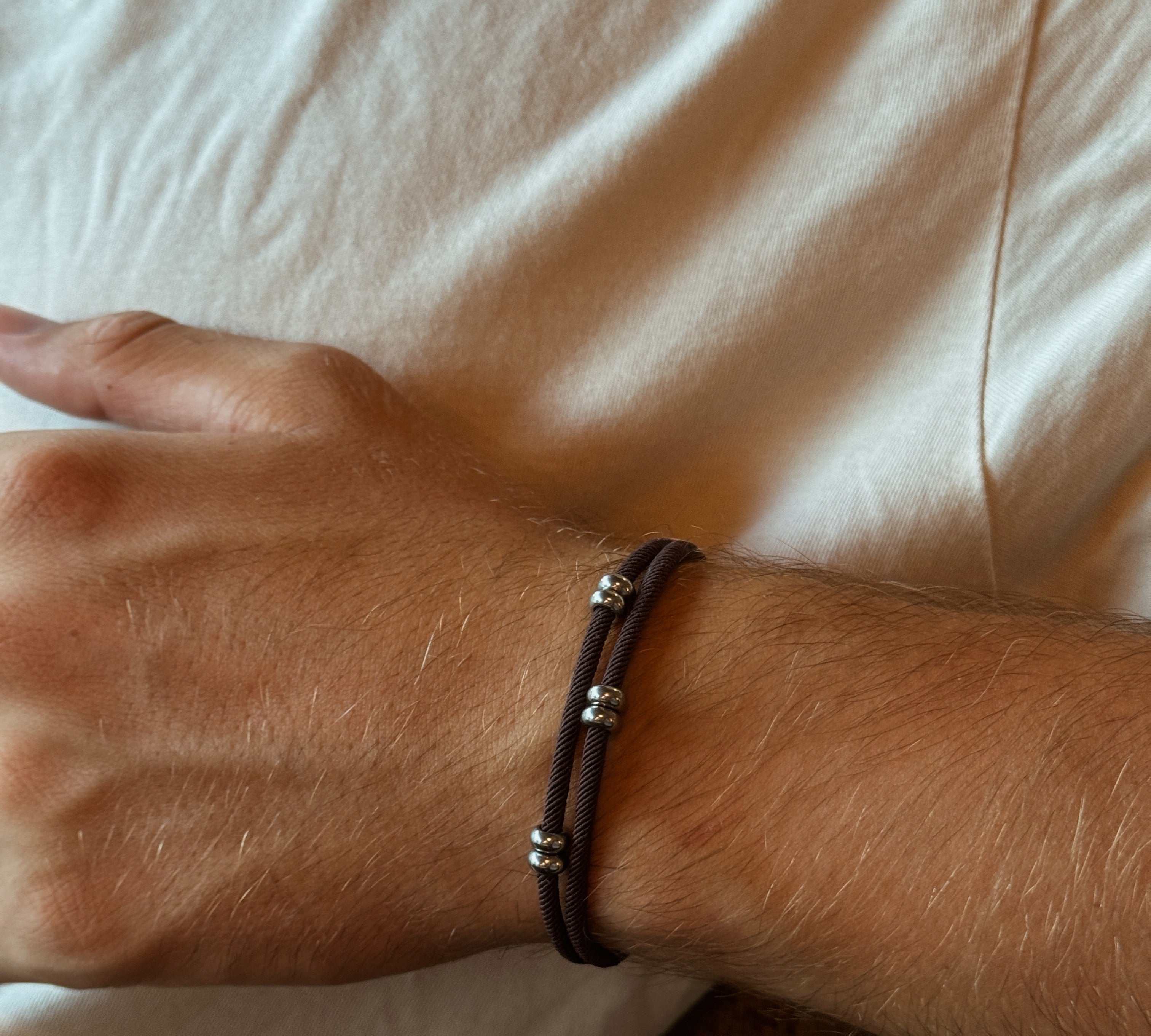 Bracelet cordon résistant acier inoxydable AGALINO