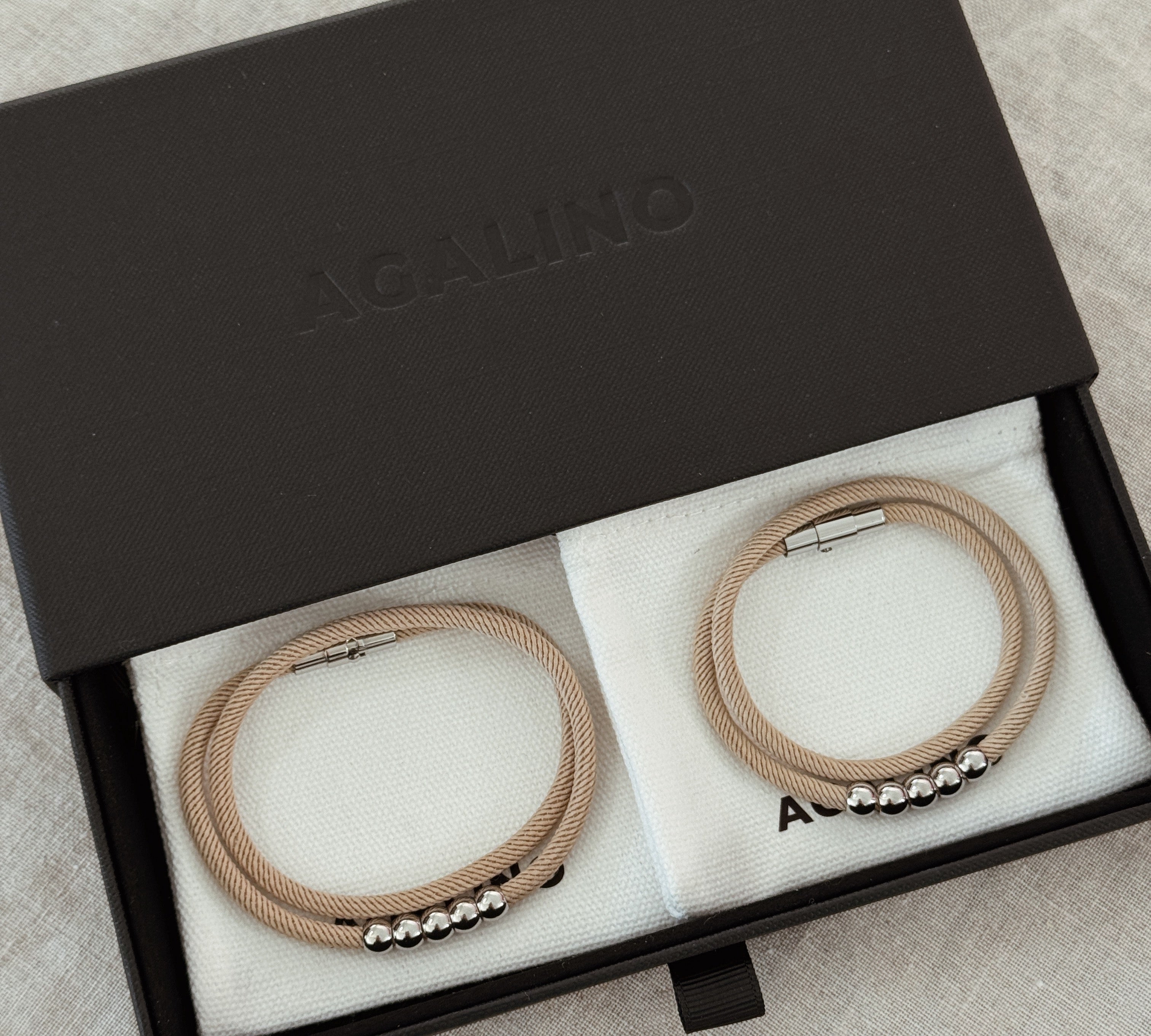 coffret duo de bracelets couple cadeau Noël