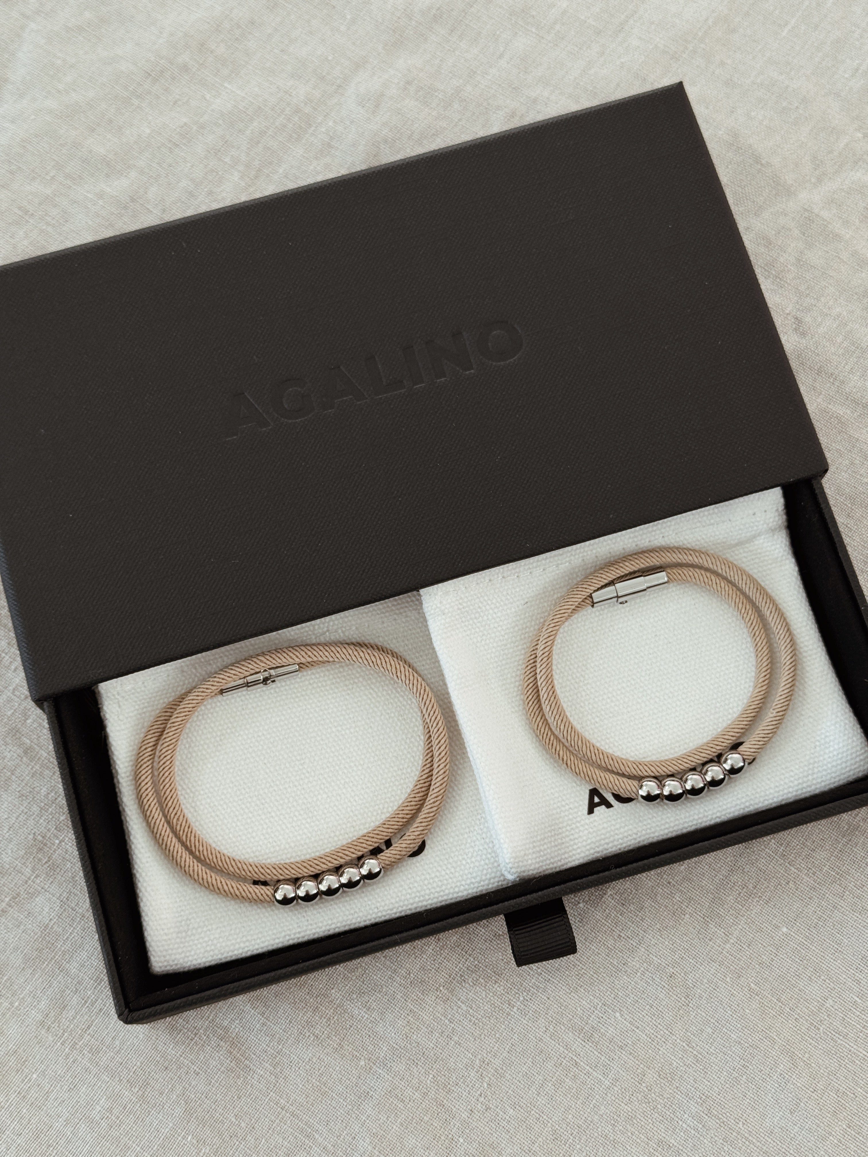 coffret duo de bracelets couple cadeau Noël