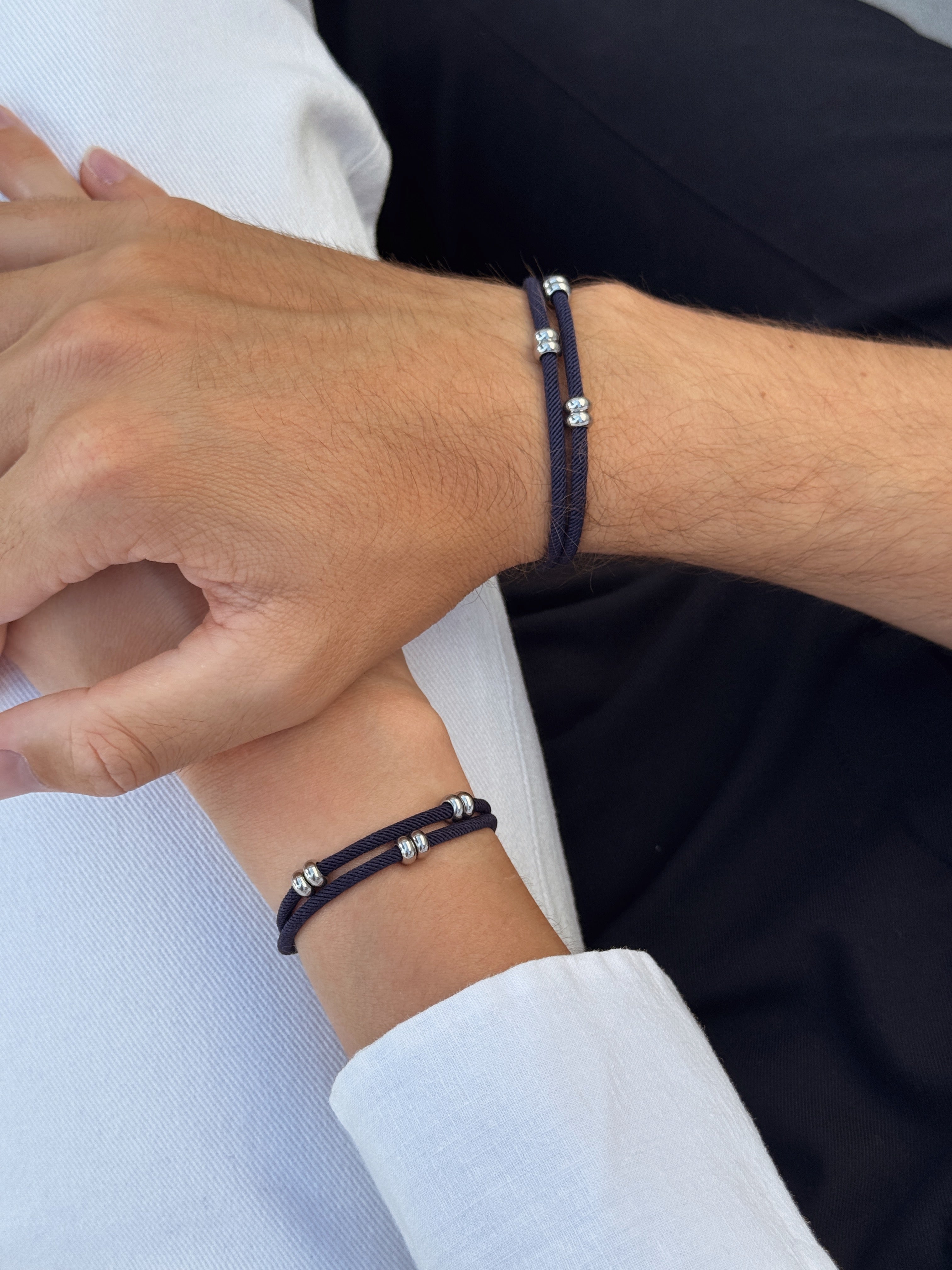 bracelet de promesse couple cordon résistant de la marque AGALINO