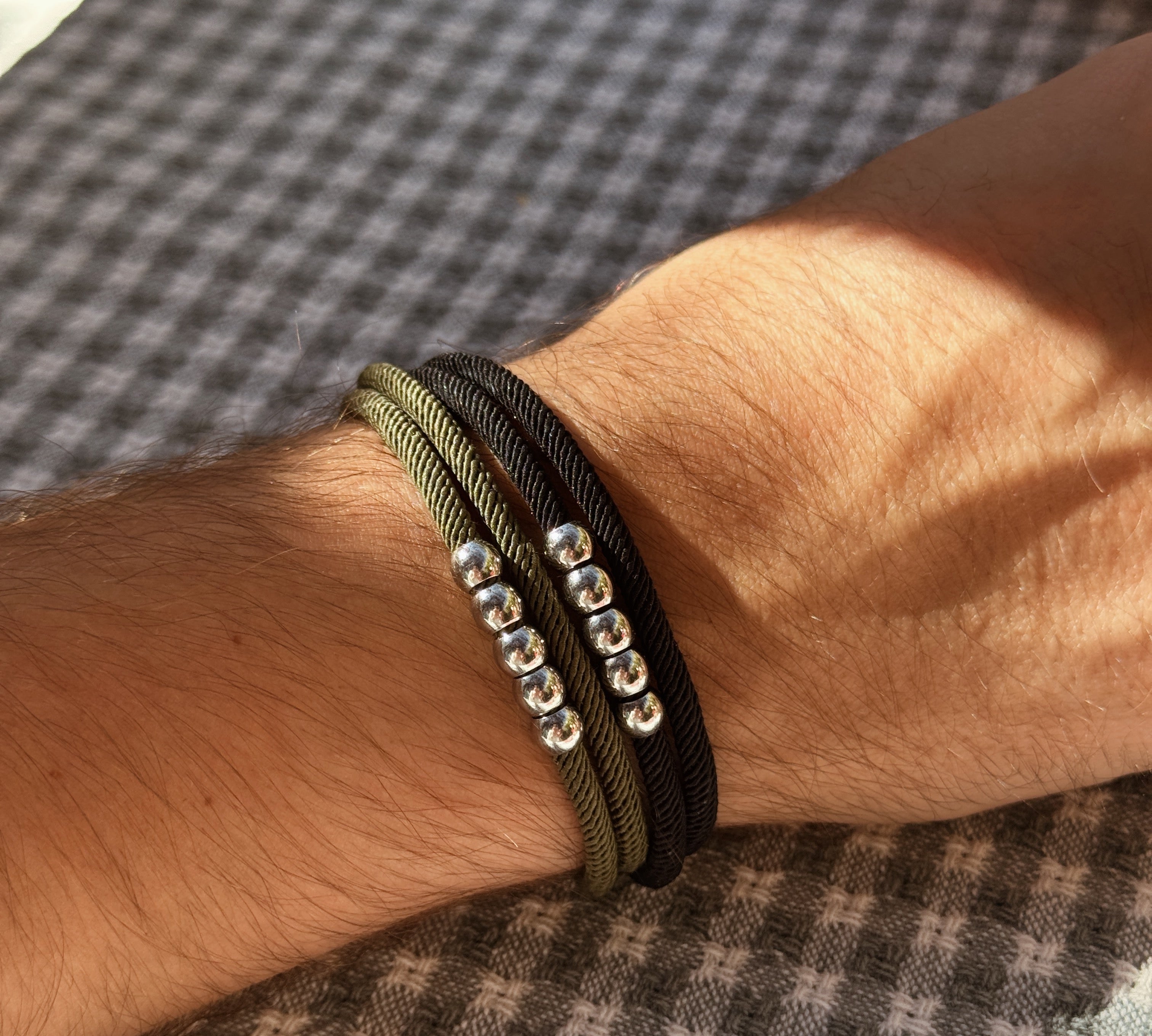 Bracelet homme cordon cadeau fête des pères
