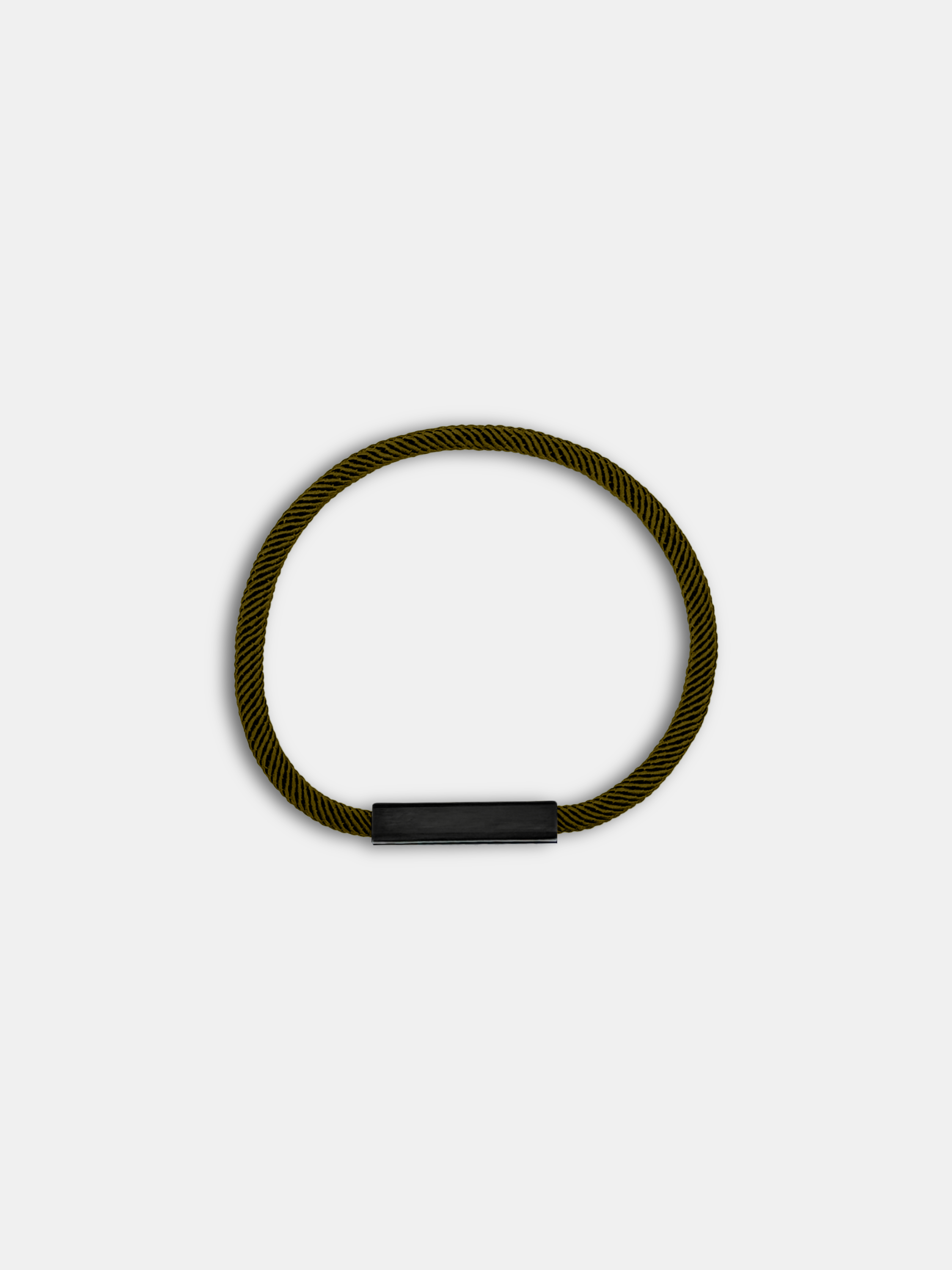 Bracelet cordon Essential Marron fermoir noir fin et discret - Bijou seconde peau AGALINO