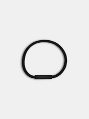 Bracelet cordon Essential Noir fermoir noir fin et discret - Bijou seconde peau AGALINO