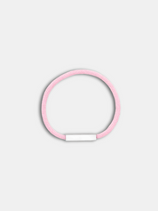 Bracelet cordon Essential Rose Pastel fermoir argenté fin et discret - Bijou seconde peau AGALINO
