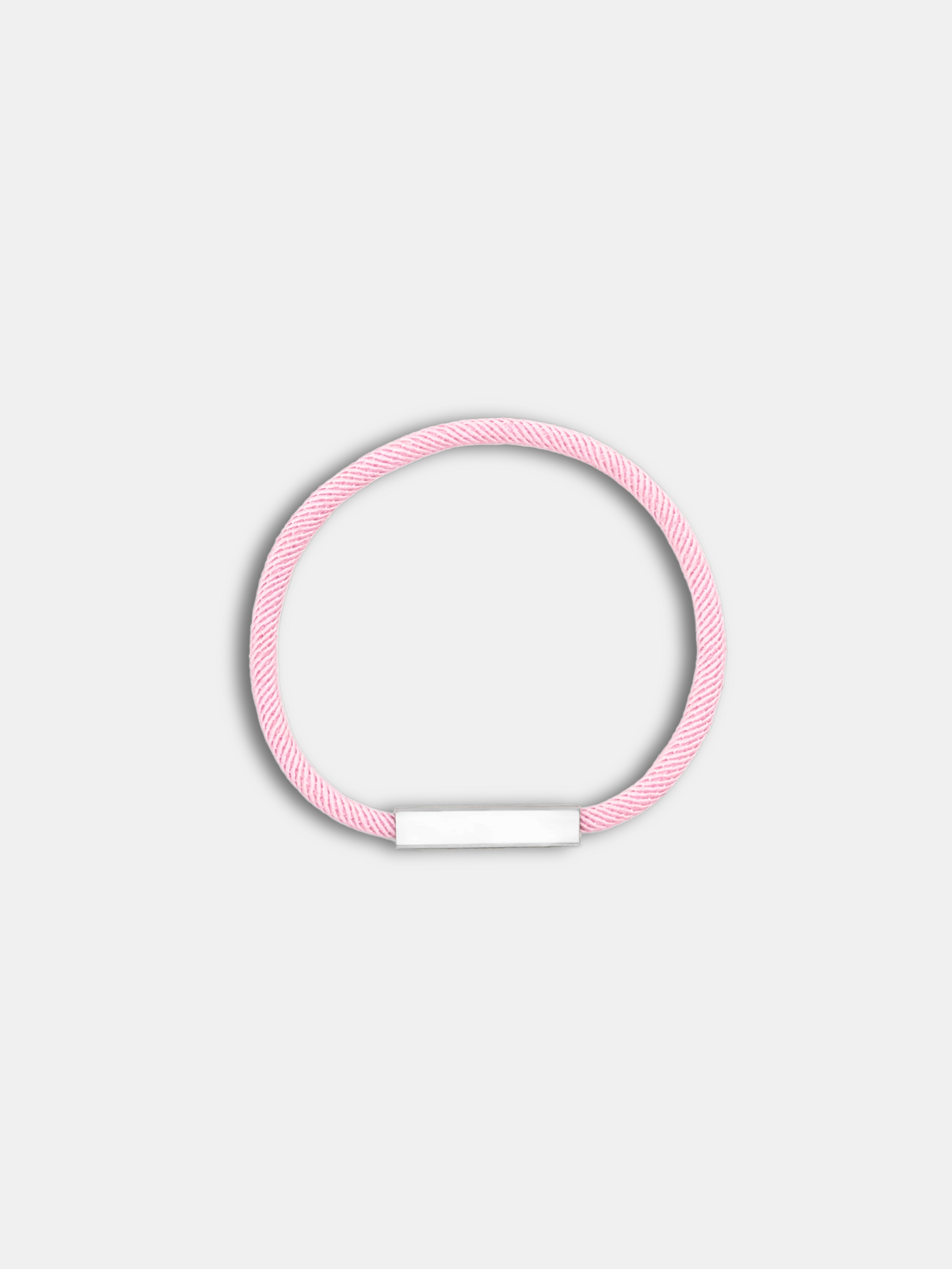 Bracelet cordon Essential Rose Pastel fermoir argenté fin et discret - Bijou seconde peau AGALINO