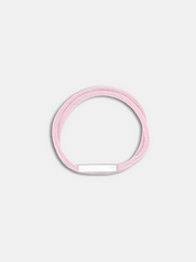 Bracelet cordon Link Rose Pastel avec fermoir rectangulaire - Symbole de lien AGALINO
