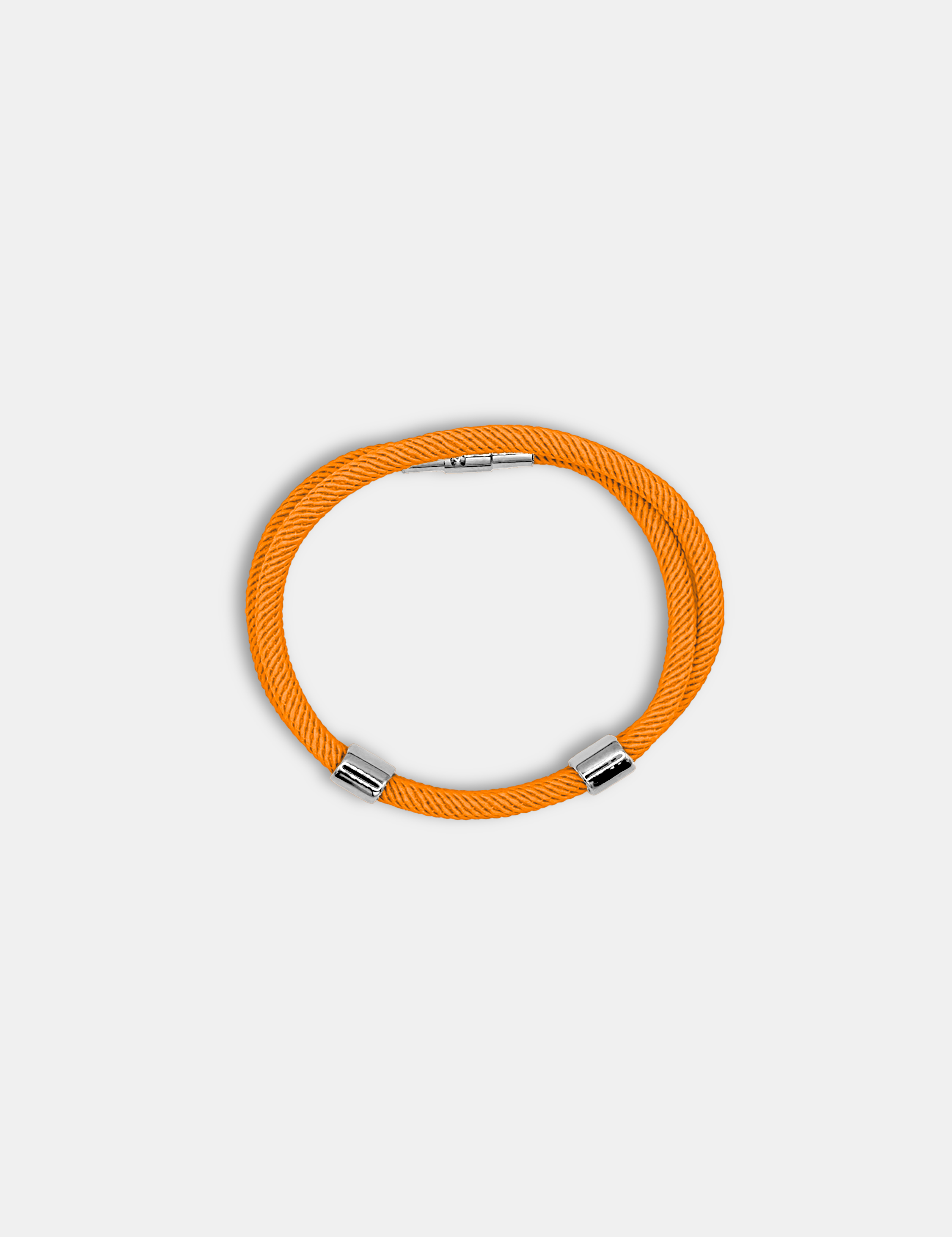 Bracelet cordon Timeless Orange avec fermoir aimanté - Bijou minimaliste AGALINO fabriqué en France