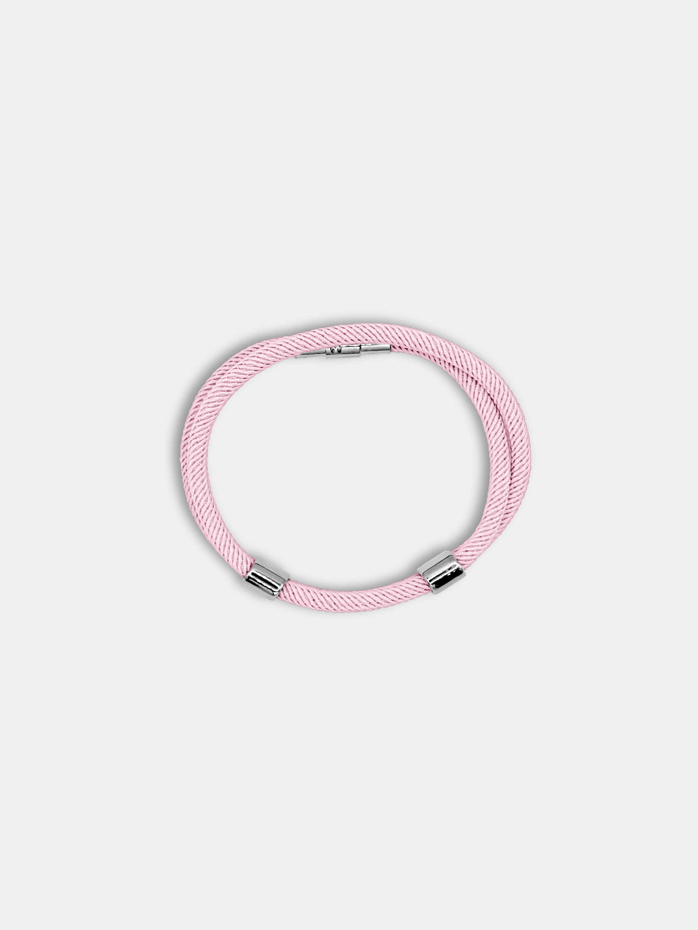 Bracelet cordon Timeless Rose Pastel avec fermoir aimanté - Bijou minimaliste AGALINO fabriqué en France