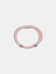 Bracelet cordon Timeless Rose Poudré avec fermoir aimanté - Bijou minimaliste AGALINO fabriqué en France